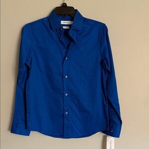 Calvin Klein Men's Cobalt Blue Dress Shirt - Button Front